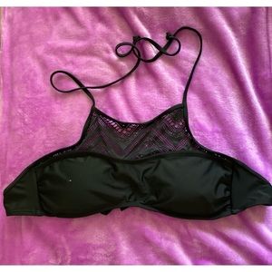 Boho Black Lace Bikini Top